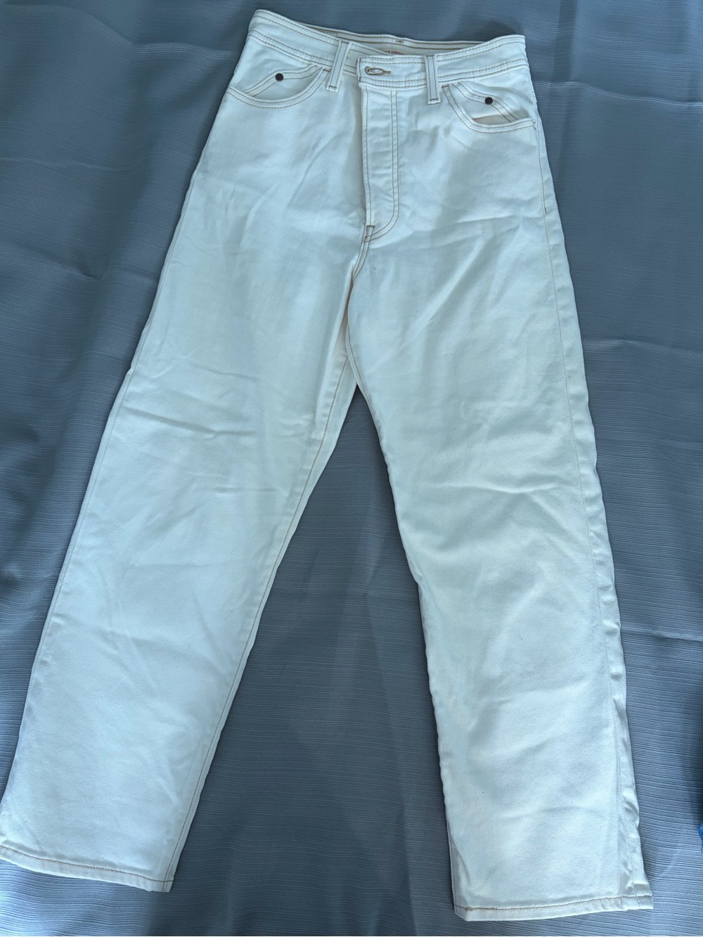 Levi's White Straight-Leg Jeans